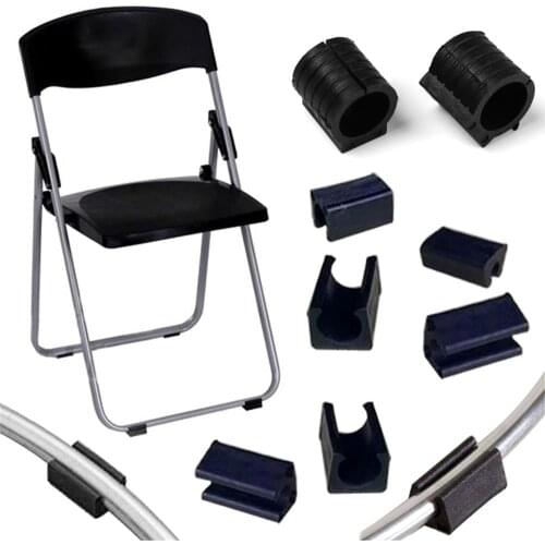 New 20pcs Furniture Feet Plastic Rectangle Non-Slip Chair Legs Caps Floor Protector Chair Foot Pads Covers U Shaped Floor Glides