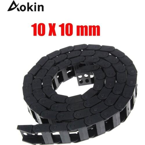 Plastic Chair Drag 10x10mm L1000mm Transportation Wire Chain Drag Cable with Terminal Connectors to CNC Router Machine tools