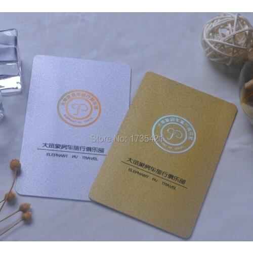 Pvc plastic business card VIP card membership card free design double-sided color printing custom