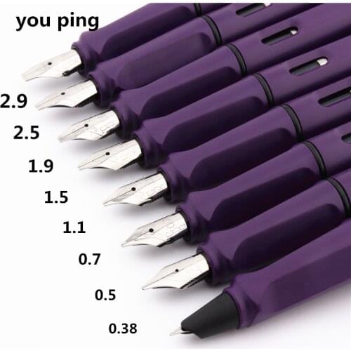 Luxury High quality 294 Purple calligraphy Fountain Pen office Student Stationery supplies ink pens