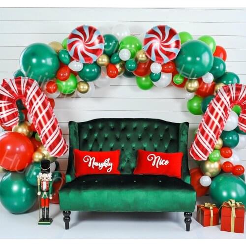 Christmas Balloon Garland Arch Kit Birthday Latex Ballon Happy Birthday Party Decor Kid Adult Baloon Wedding Baby Shower Globals