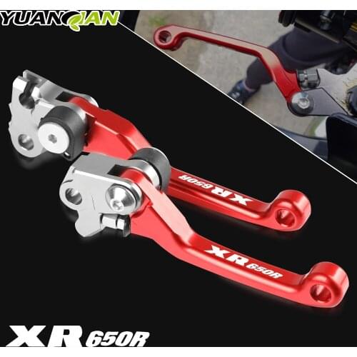 Motorcycle Dirtbike Dirt Bike Motocross Pivot Brake Clutch Levers CNC Aluminum For Honda XR650R XR 650R XR650 R 2000-2006 2001