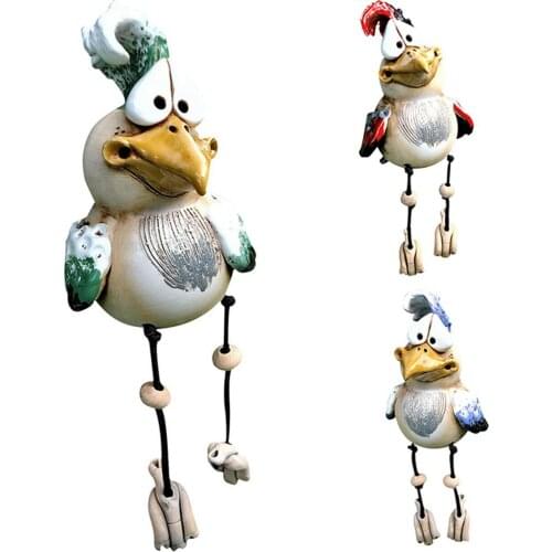 Rooster Garden Statue Yard Animal Sculpture With Dangling Legs Yard Art Decor Chicken Garden Lawn Outdoor Backyard Decorations