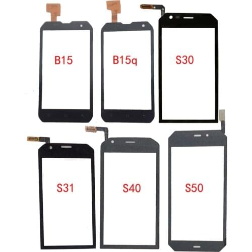 Mobile Touch Screen Glass For CAT B15 B15Q S30 S31 S40 S50 S60 Touch Screen Digitizer Panel Front Glass Lens Sensor TouchScreen
