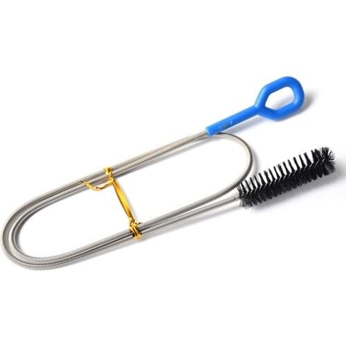 Refrigerator Drain Brush Stainless Steel Hose Cleaner Brushes Tool for Kitchen Drain Tube Aquarium Fridge #W0