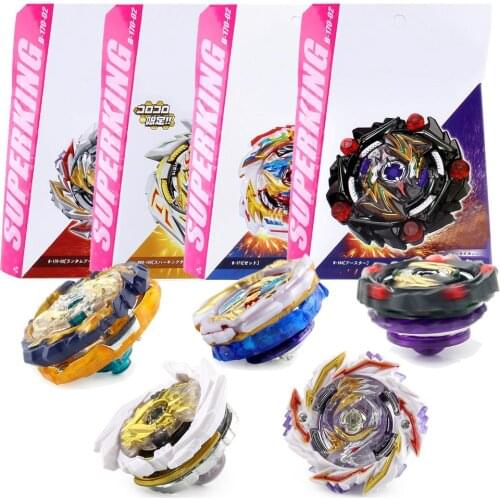 Super King with Launchers Burst Rise Hypersphere Battle Heroes Set Premium Collection Turbo Slingshock Battling Game Tops