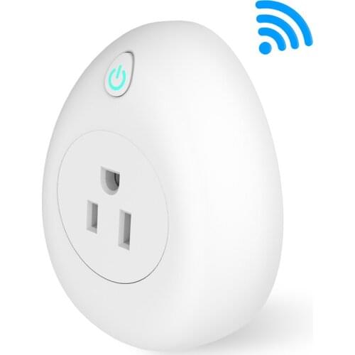 EMylo Smart WIFI Plug USB Socket 220V Wireless Remote Control Switch Timing Voice Control For Smart Life App, Google Home White