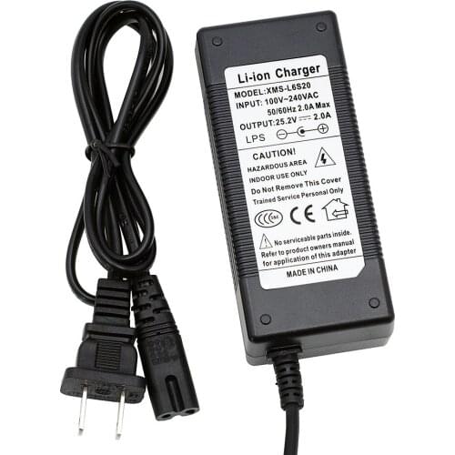 Liitokala 25.2V 2A 6series lithium battery charger 18650 battery charger 25.2V Constant current charger 2A current DC 5.5*2.1MM