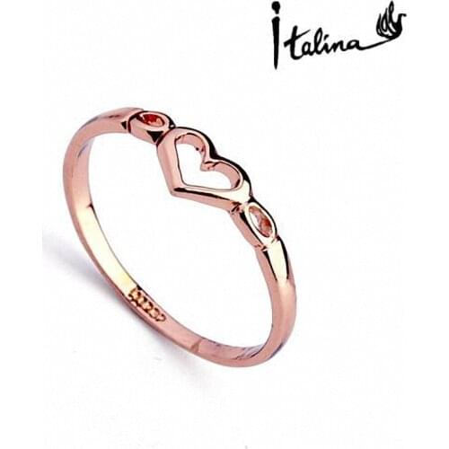 New Sale Brand TracysWing Rings for Women Genuine Austria Crystal Copper gold Color Fashion #RA10314Rose
