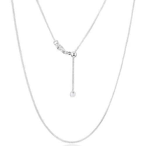 Link Necklace Silver 925 Sterling Jewelry Curb Chain Necklaces for Women Men Gift free shipping N108