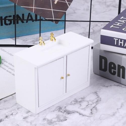 1/12 Dollhouse Miniature Hand Basin Sink Bathroom Kitchen Furniture Accessories
