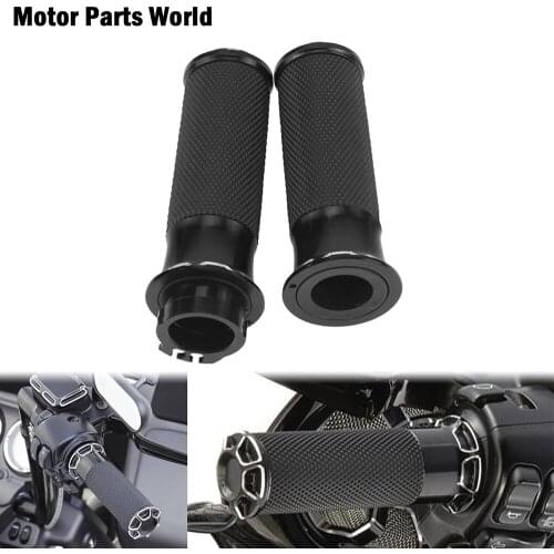 25mm Motorcycle 1'' Handle Bar Hand Grips Handlebar Grip CNC Aluminum For Harley Sportster XL883 XR Touring Dyna Softail VRSC