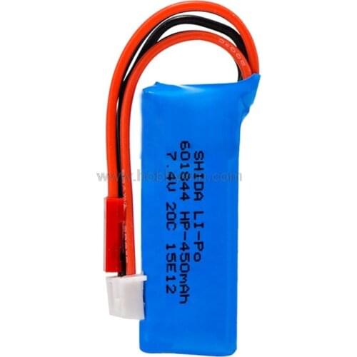 7.4V 2S 450mAh 20C LiPO Battery JST plug for MINI-Q 1/28 RC K98 mini size FPV Drone Helicopter Model Airplanes