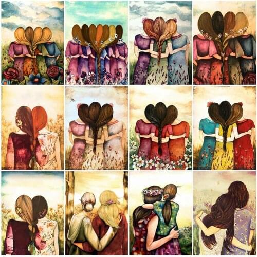 New Diamond Mosaic 5D DIY Womens Full Diamond Square Diamond Embroidered Flower Embroidered Mosaic Back View Handmade Gift