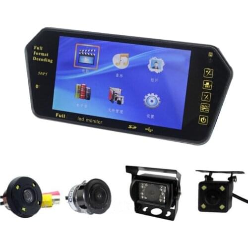 D7WD Reversing Car Screen Parking Backup Camera Image Rearview Mirror High-definition