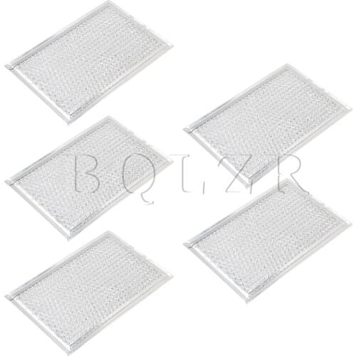 BQLZR 5pcs Aluminum Microwave Oven Filter for 5304464105 Silver 19.5x13x0.3cm