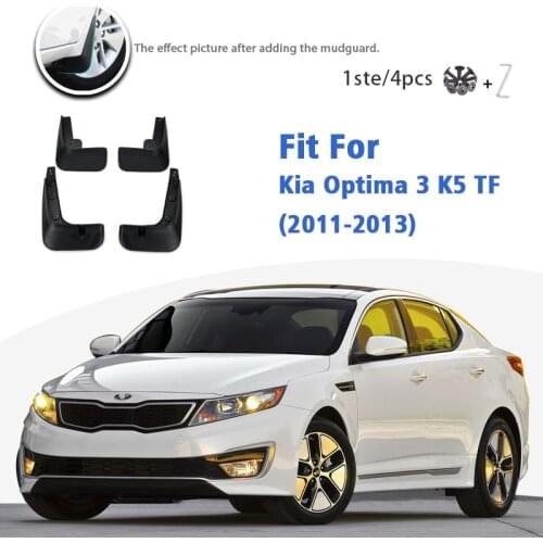 Mudflaps For Kia Optima 3 K5 TF 2011-2013 Front Rear 4pcs Mudguards car Accessories styline Mud Flap Splash Guards Fender