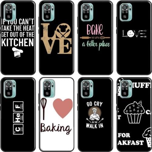 Baking Cook Chef For Xiaomi Redmi Note 9 8 Pro 8T 9S 7 6 K40 10 Pro Case For Redmi 9A 8A 7A 9T 9C 9 Coque