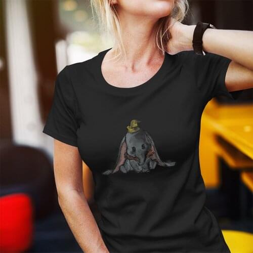 Dumbo Printing Fashion Short Sleeve Disney Summer New Products Women T-shirts Series Comfort Dropship Harajuku T Shirts Female