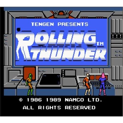 Rolling Thunder Game Cartridge for NES/FC Console