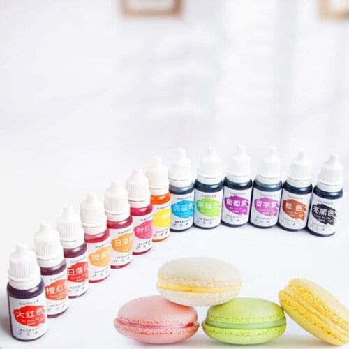 Dyes Soap Making Coloring Set Liquid Kit Edible Colorants for DIY Plasticine Water Oil Dual Use NW