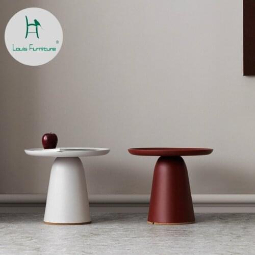 Louis Fashion Simple Modern Living Room Teabedside Table Several Rich Collection Line Side