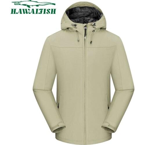 Hawaifish brand jacket men Autumn and winter thin mens outdoor sports clothes with hood high quality fashion chaqueta hombre