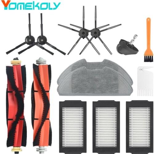 For Xiaomi Mijia PRO Robot Vacuum Cleaner Main Brush Side Brush HEPA Filter Guide Wheel Mop Cloth Replacement Accessories Parts