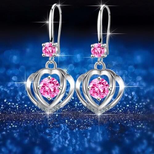 New Fashion Diamond-studded Earrings Women High-end High-quality Zodiac Moon Cow Mid-length Explosive Earrings jewelry Gifts