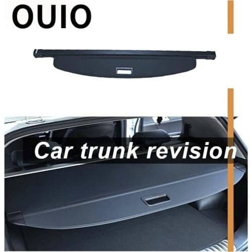 OUIO 1Set Car Rear Trunk Cargo Cover For Ford EcoSport 2012 2013 2014 2015 2016 Black Security Shield Shade Auto accessories