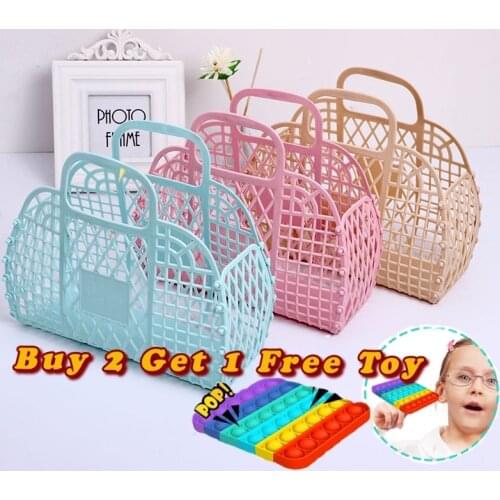 Bathroom Hollow Washing Storage Basket Women Bath Basket Foldable Flower Mesh Portable Laundry Basket Home Clothes Organizer