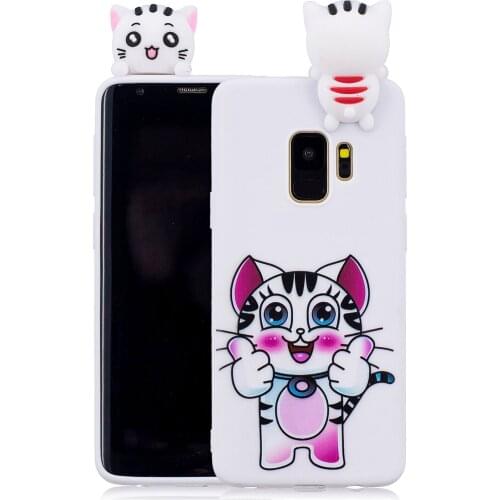 Lovely Cartoon Squishy Phone Cases for samsung galaxy S9 Case Cute Smiling Cloud Soft Silicone stress relief cover