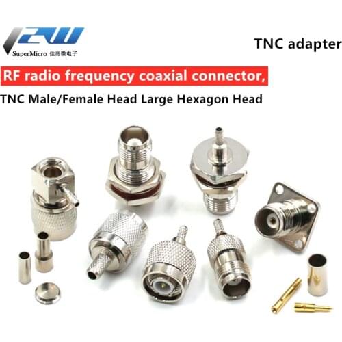 RF Connector TNC-KY-1.5 / TNC-J-3 TNC Male GPS Antenna Connector Large Hex Female
