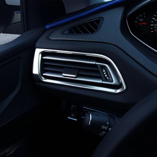 For Peugeot 308 Hatchback 2014 2015 2016 T9 SW Rear View 5door Air-conditioning Outlet Cover stainless steel plat