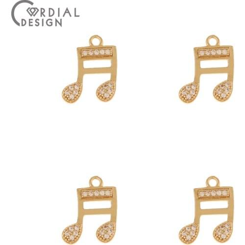 Cordial Design 50Pcs 13*16MM CZ Pendant/Earrings Making/Jewelry Accessories/Hand Made/DIY Charms/Jewelry Findings & Components