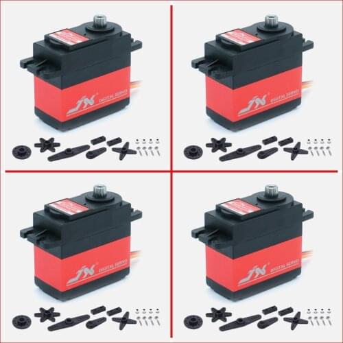 4PCS JX Servo PDI-6208MG 62g 8.2kg High Precision Metal Gear Digital Standard Servo For RC Airplane Car Helicopter 120 Degree