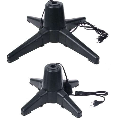 EU Plug 40/50cm Christmas Tree Electric Rotating Base Stand Xmas Tree Bottom Support Holder Christmas Decoration Parts
