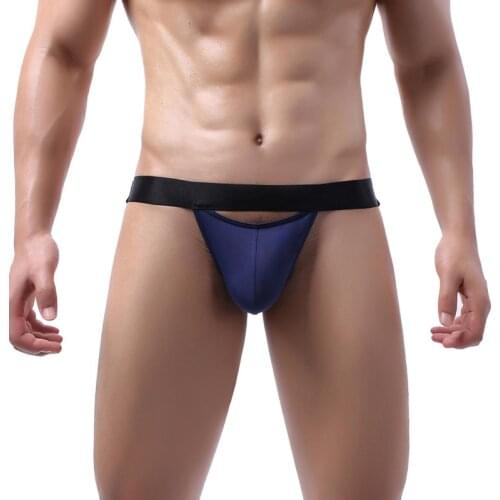 Super Thin Men Sexy Underwear Thong Men Jockstrap Briefs Backless Hombre Underpants Big Pouch Sexy Lingerie T-back Men G-strings