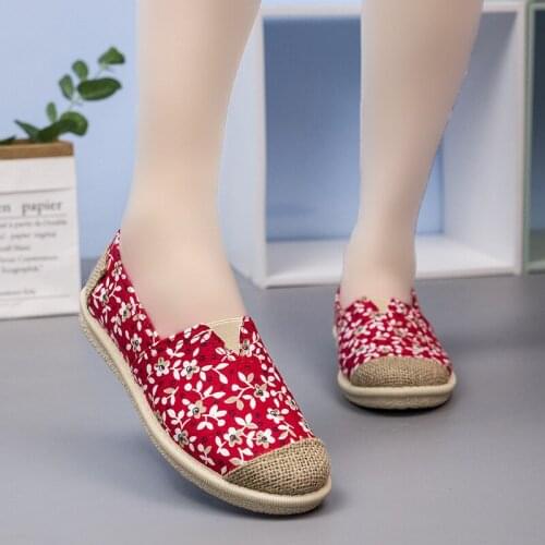 Buty Flat Shoes Women 2021 Breathable Fashion Woman Flats Casual Light Canvas Mixed Colors Non-Slip Ladies Shoes Zapatos Planos