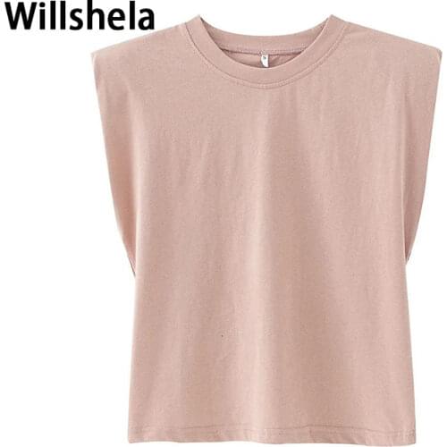 Женские базовые футболки Willshela China At AliExpress