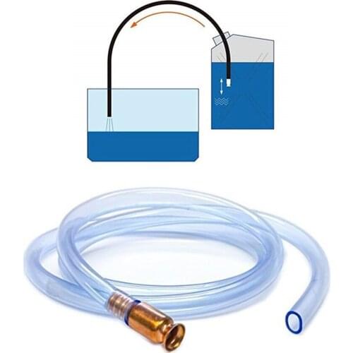 1.8m Water Pump Hose Safe Durable Gas Siphon Pump Pipe Fuel Liquid Transfer Self Priming Connector Portable