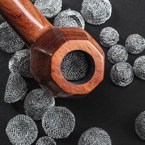 10pcs/Lot 18mm Stainless Steel Combustion-Supporting Network Screen Dome Mesh Fire Pipe Special Tool Smoking Accessories