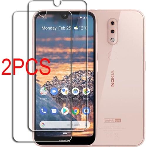 2PCS FOR Nokia 5.3 Tempered Glass Protective Nokia 1.3 2.2 2.3 3.2 1 4.2 6.2 7.2 2.1 8.1 7 PLUS Screen Protector Glass Film