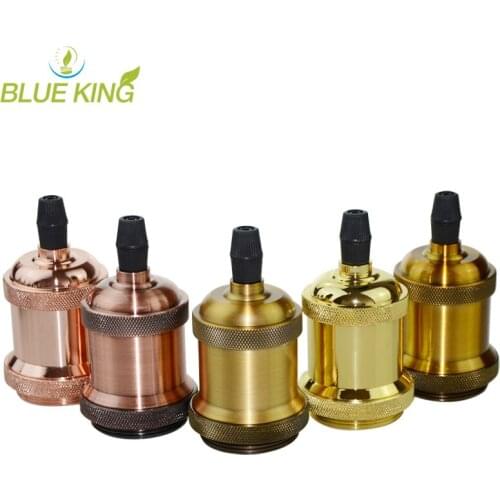 2pcs Vintage Edison Pendant Lamp copper Holder E27 Antique Screw Bulb Base Aluminum Lamp Socket Industrial Retro Lamp Fittings