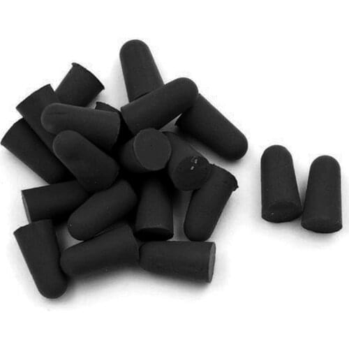20PCS/10Pairs Black Travel Sleep Noise Prevention Earplugs Noise Reduction For Travel Sleeping Soft Tapered Foam Ear Plugs