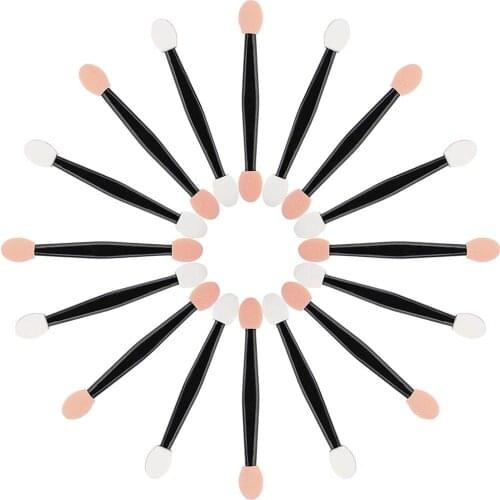 200pcs Factory Wholesale Cheap Disposable Dual Sided Sponge Tip Makeup Eyeshadow Applicator