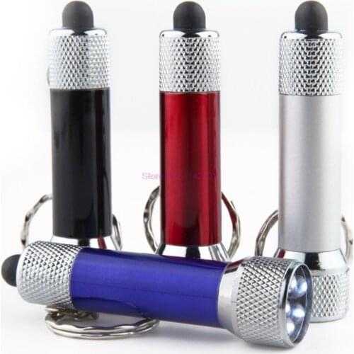 200 pieces Mini Keychain Light Emergency Night Light Camping Flashlight Portable LED Torch Aluminum Keyring 5 LED