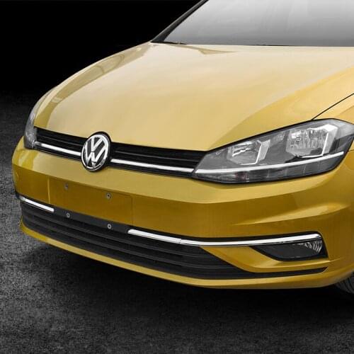 2021 Suitable For Volkswagen Special Golf 7.5 Mesh Trim Strip Front Bumper Stainless Steel Sequin Decoration Modification Access