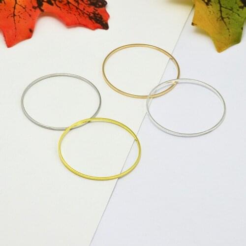 32 * 1 * 1mm Geometric Earrings Pendant Round Copper Circle Round Copper Closed Loop DIY Jewelry Accessories