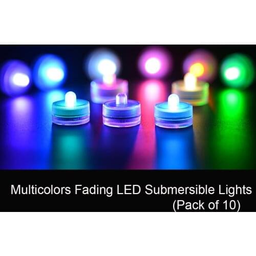 36pcs/lot Waterproof Underwater Battery Powered Submersible LED Tea Lights Candle for Wedding Party Decorations